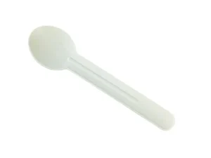 Bagasse White Spoon x100
