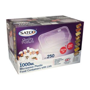 Satco Microwave Container & Lid 1000ml