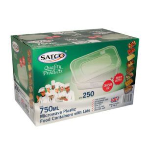 Satco Microwave Container & Lid 750ml