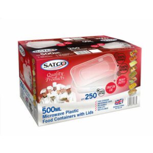 Satco Microwave Container & Lid 500ml