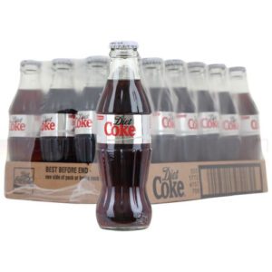 Glass Diet Coca Cola Bottles (24x330ml)