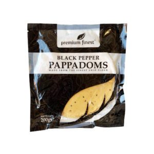 Black Pepper Pappadoms (200g)