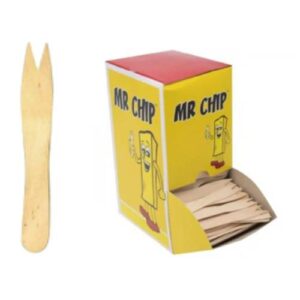 Wooden Mini Chip Forks x1000